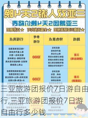 三亚旅游团报价7日游自由行,三亚旅游团报价7日游自由行多少钱