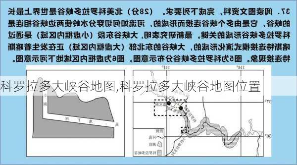 科罗拉多大峡谷地图,科罗拉多大峡谷地图位置