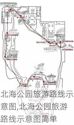 北海公园旅游路线示意图,北海公园旅游路线示意图简单