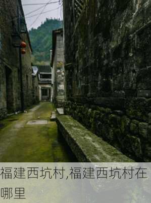 福建西坑村,福建西坑村在哪里