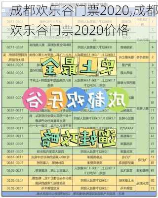 成都欢乐谷门票2020,成都欢乐谷门票2020价格