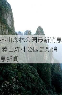 莽山森林公园最新消息,莽山森林公园最新消息新闻