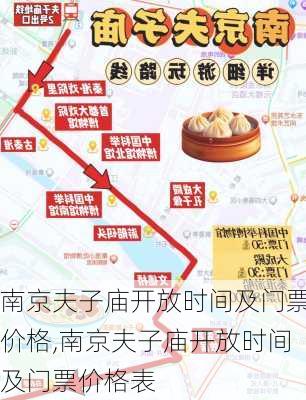 南京夫子庙开放时间及门票价格,南京夫子庙开放时间及门票价格表