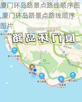 厦门环岛路景点路线顺序图,厦门环岛路景点路线顺序图片