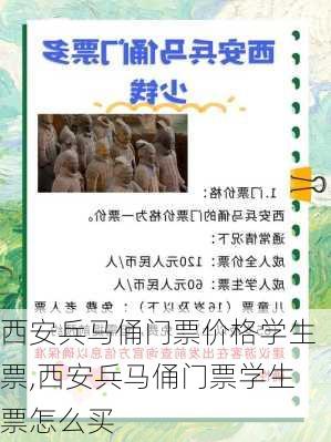 西安兵马俑门票价格学生票,西安兵马俑门票学生票怎么买