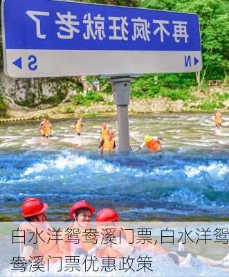 白水洋鸳鸯溪门票,白水洋鸳鸯溪门票优惠政策